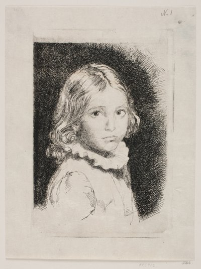 Clara Emilie Rose Bloch'un Portresi by Carl Bloch