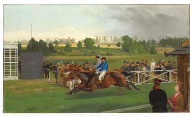 Bitiş, Hoppegarten, Berlin, 15 Haziran 1873, 1874 by Carl Constantin Steffeck