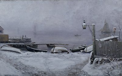 Drøbak yakınlarında Aralık Günü by Carl-Edvard Diriks