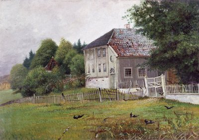 Noter evi, Drobak (tuval üzerine yağlı boya) by Carl-Edvard Diriks