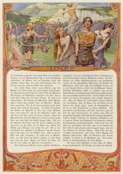 İdis, Germen tanrıçası (renkli taş) by Carl Emil Doepler