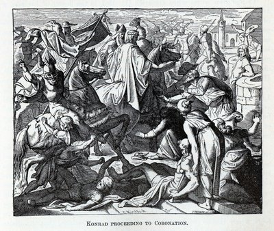 Konrad, Coronation