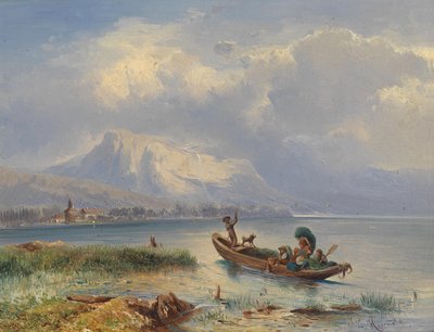 Saman hasadından sonra eve dönüş by Carl Franz Emanuel Haunold