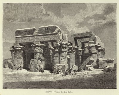 Mısır - Kom Ombo Tapınağı by Carl Friedrich Heinrich Werner