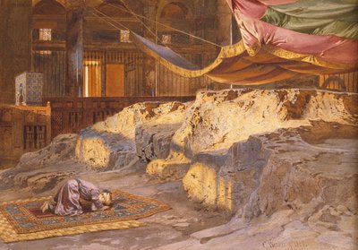 Kaya kubbesinin içi, 1864 by Carl Friedrich Heinrich Werner