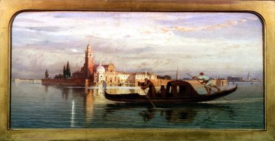 Venedik Lagünü üzerinde by Carl Friedrich Heinrich Werner