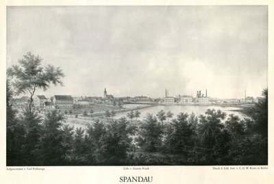 1860 civarında Spandau şehrinin görünümü by Carl Frühsorge