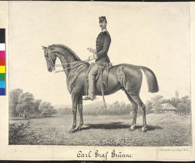 Binicilik portresi Carl kont Gruenne by Carl Goebel