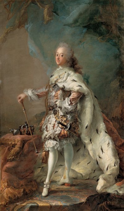 Meshedici Elbiselerinde Frederik V, c. 1750 (tuval üzerine yağlı boya) by Carl Gustaf Pilo