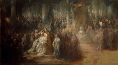 İsveç Kralı III. Gustav'ın taç giyme töreni (1746-92) by Carl Gustaf Pilo