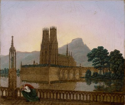 Gotik katedral by Carl Gustav Carus