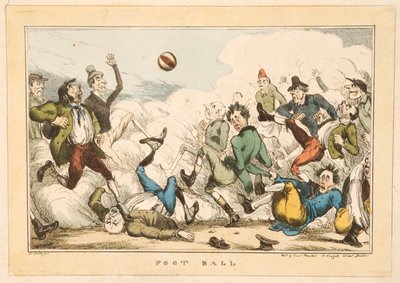 Londra sokaklarında futbol, 1820 by Carl H. Heath