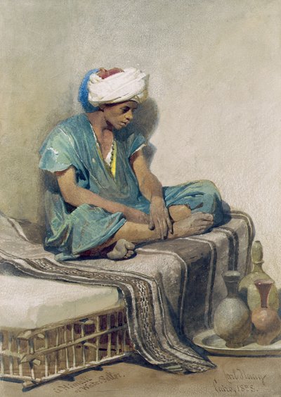 Bir Himali veya su satıcısı, 1855 by Carl Haag