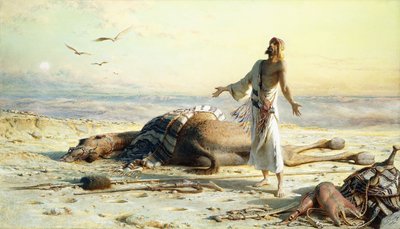 Çölde Gemi Enkazı, 1886 by Carl Haag