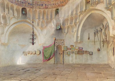 The Mosk of the Howling Derweeshes, Case el Ali yakınlarında, Kahire, 1874 (kağıt üzerinde wc) by Carl Haag