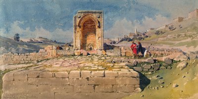 Gihon Vadisi ve Aşağı Havuzu, Kudüs, 1859 by Carl Haag