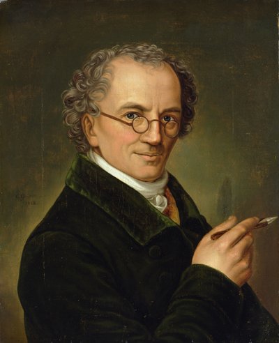 Sanatçı Friedrich Carl Groger (1766-1838) 1828 by Carl Heinrich Adolph Grimm