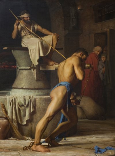 Şimşon ve Filistliler, 1863 by Carl Heinrich Bloch