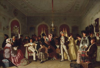 Birinci ve İkinci Sınıf Bekleme Odası, 1860 dolayları by Carl Hendrik d Unker