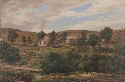 Johnson City, Teksas yakınlarındaki Klappenbach Çiftliği by Carl Hermann Frederick Lungkwitz