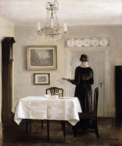 Bayan Taşıma Tepsili İç Mekan, c.1905 by Carl Holsoe