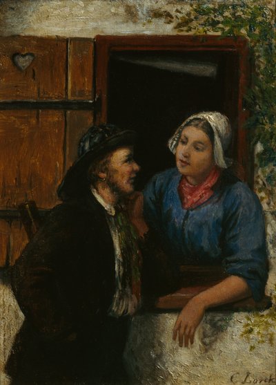 Pilot ve eşi by Carl Julius Lorck