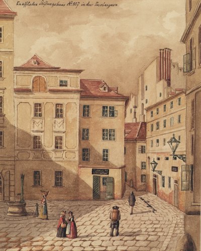 Viyana'da Jacobergasse No. 807'deki Knaffelsche Vakfı Evi by Carl L. Wiesböck