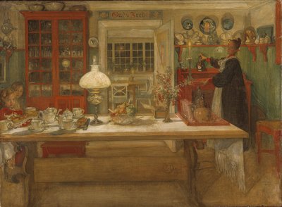 Bir Oyuna Hazırlanmak by Carl Larsson