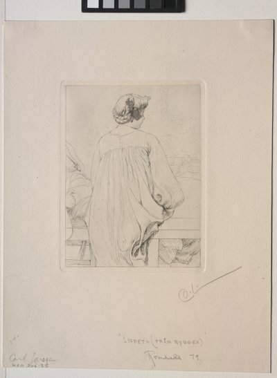 Arkadan Görülen Lisbeth by Carl Larsson