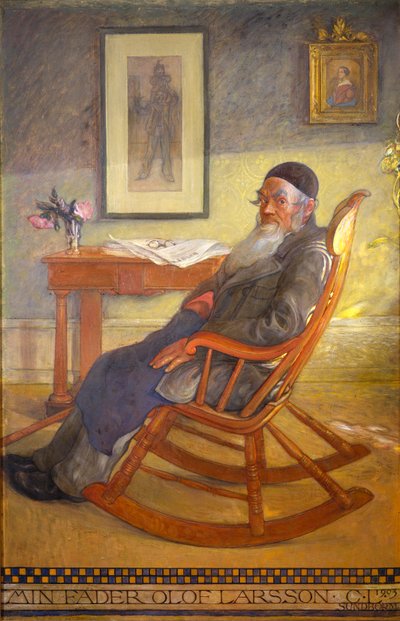 Sanatçının Babasının Portresi by Carl Larsson