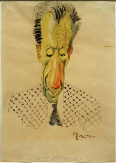 B.F.Dolbin / Karikatür C.-F. Hollitzer, 1925 by Carl Leopold Hollitzer