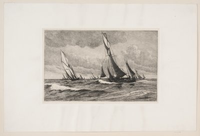Balıkçı kesiciler denizde by Carl Locher