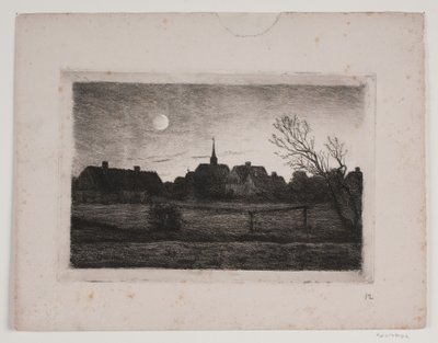 Hornbæk kilisesi, yaz akşamı by Carl Locher