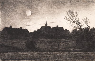 Hornbæk kilisesi, yaz akşamı by Carl Locher