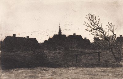 Hornbæk kilisesi, yaz akşamı by Carl Locher