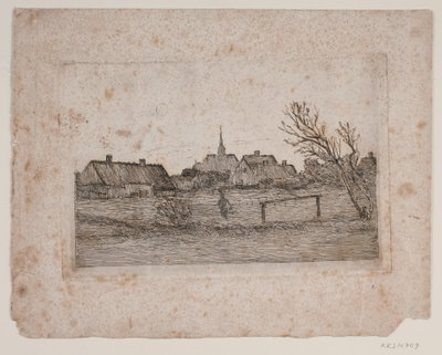 Hornbæk kilisesi, yaz akşamı by Carl Locher