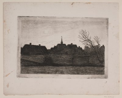 Hornbæk kilisesi, yaz akşamı by Carl Locher