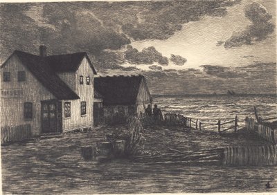 Deniz kenarında ev. Tisvilde by Carl Locher