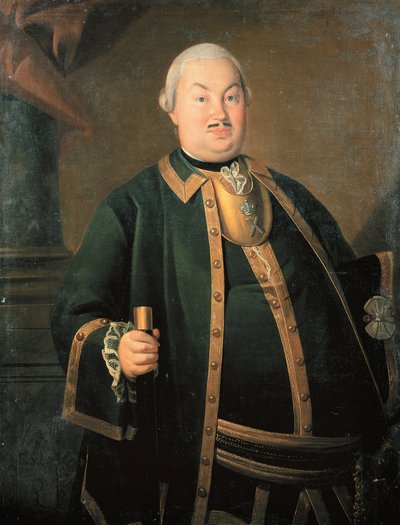 ""Portrait du general Feodor Berchman"" (General Fyodor Berchman'ın Portresi) Peinture de Carl-Ludwig Johann Christineck (1732/3-1792/4) 1762 Tuval üzerine yağlı boya Devlet Tarih Müzesi, Moscou by Carl Ludwig Christinek