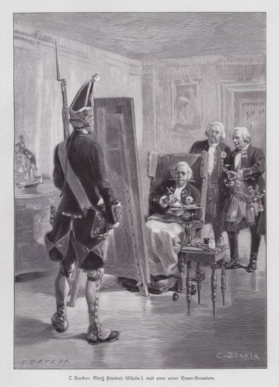 Prusya Kralı I. Frederick William, Potsdamer Riesengarde