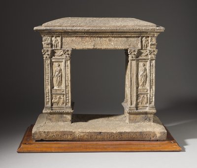 Argentarii Kemeri modeli, c.1792-95 (Mantar, renkli sıva ve kum) by Carl May