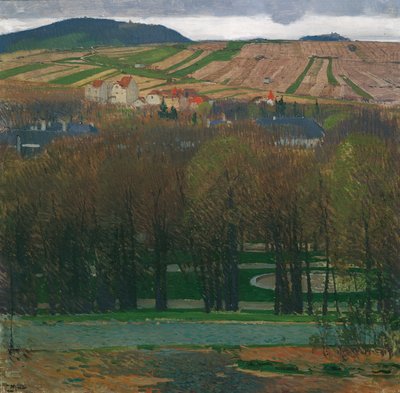 Heiligenstadt'tan Nussberg'in görünümü by Carl Moll