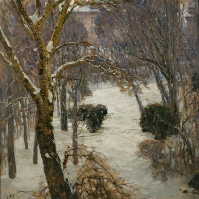 Kışın Heiligenstadt Parkı by Carl Moll