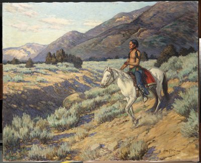 İzci, Taos Vadisi, New Mexico (tuval üzerine yağlı boya) by Carl Moon