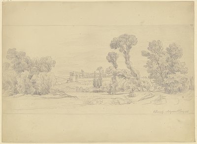 Avignon yakınlarındaki Villeneuve bölgesinden ağaç çalışması by Carl Morgenstern