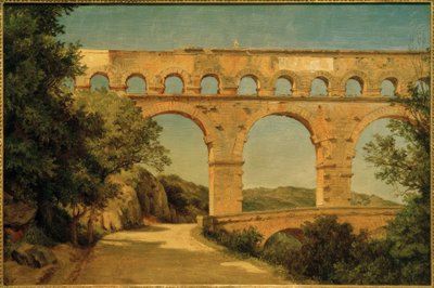 Nîmes yakınlarındaki Pont du Gard / Carl Morgenstern