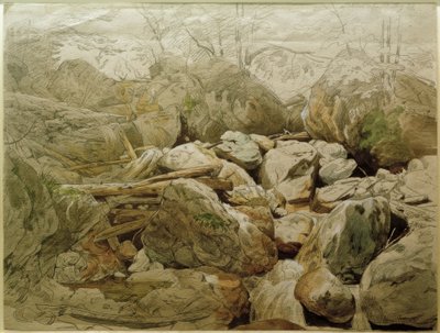 Kayalar arasında şelale by Carl Morgenstern