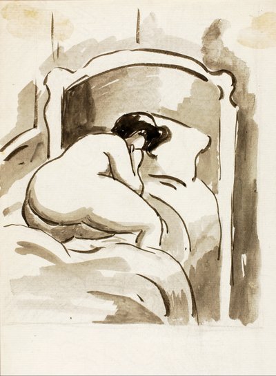 Uzanmış Kadın Çıplak by Carl Newman