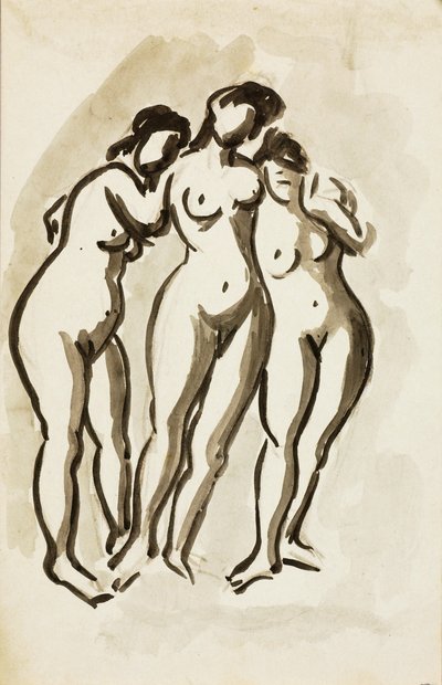 Üç Kadın Çıplaklık Grubu by Carl Newman