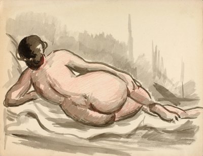 Uzanmış Kadın Çıplak by Carl Newman